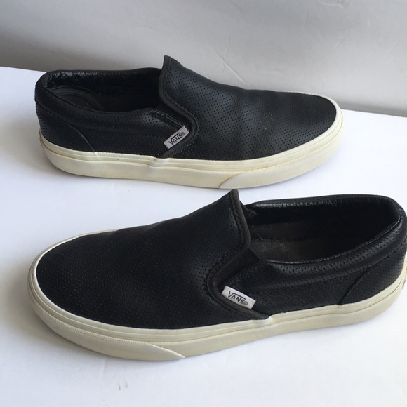 Vans off the wall leather suede loafers slip ons - Picture 4 of 9